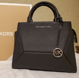 Large Black Prism Michael Kors Handbag